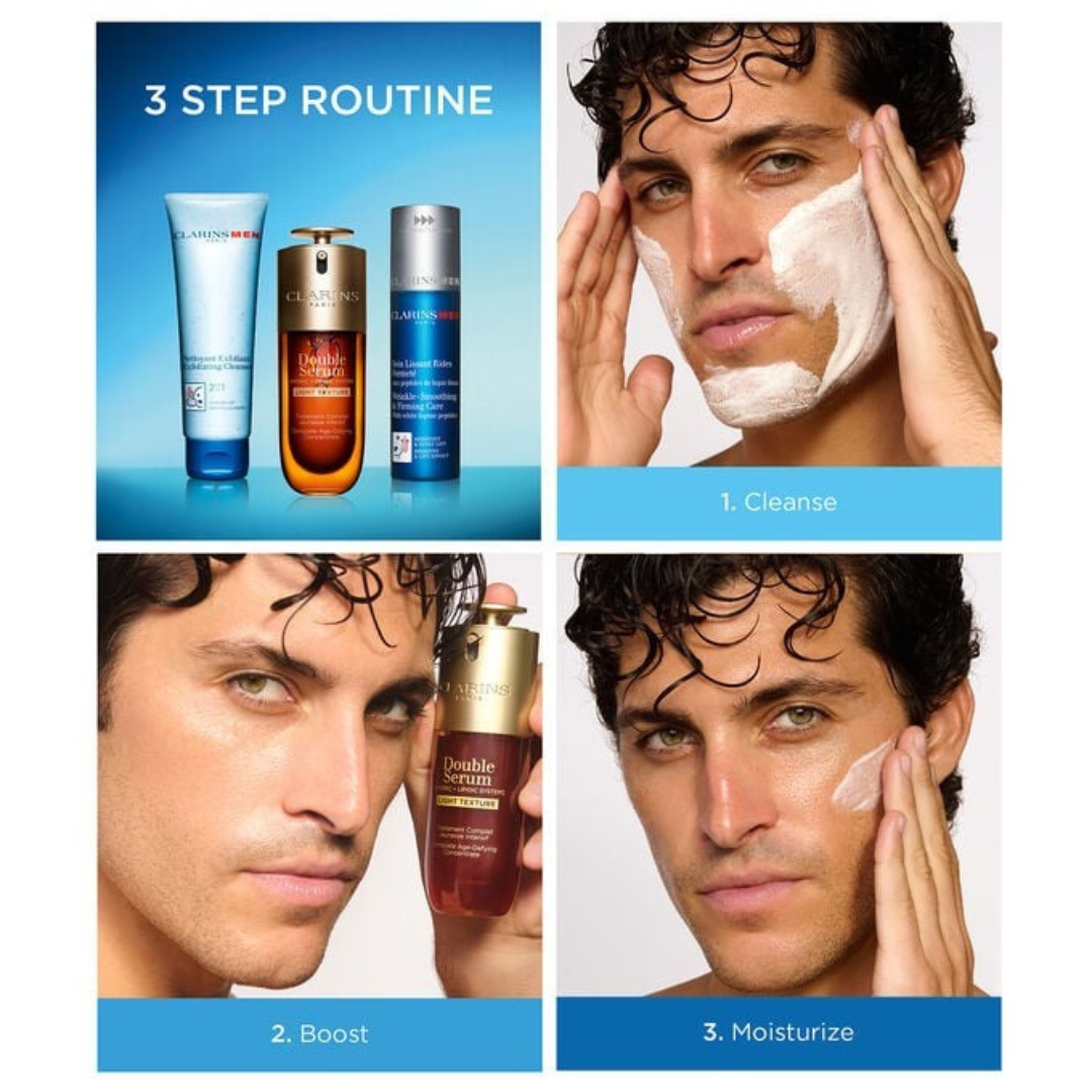 CLARINS MEN WRINKLE SMOOTHING + FIRMING ANTI AGING FACE MOISTURIZER