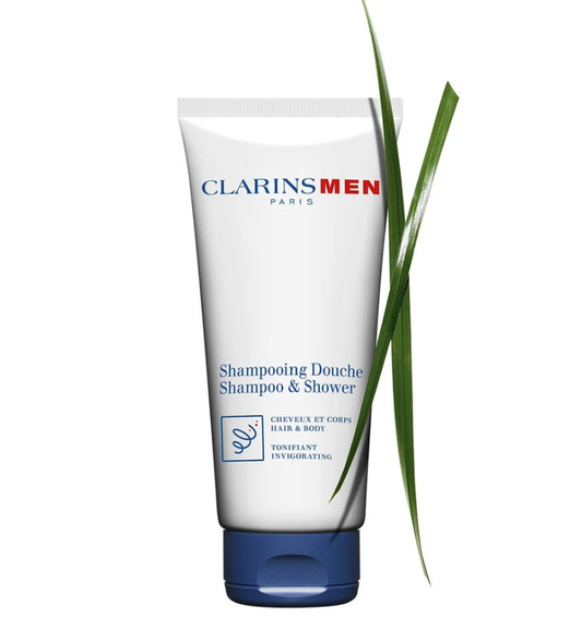 CLARINSMEN SHAMPOO + SHOWER - GENTLE 2-IN-1 SHAMPOO + BODY WASH FOR MEN