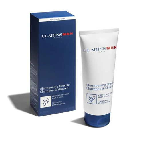 CLARINSMEN SHAMPOO + SHOWER - GENTLE 2-IN-1 SHAMPOO + BODY WASH FOR MEN