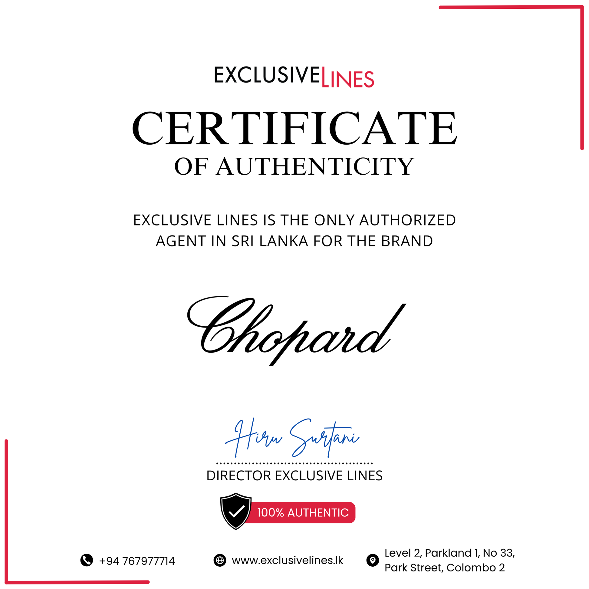 CHOPARD CEDAR MALAKI