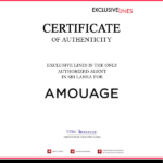 amouage certificate