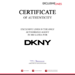 DKNY certificate