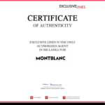 MONTBLANC CERTIFICATE