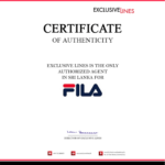 FILA CERTIFICATE